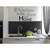 Küchenwand Zitat, "The Kitchen Is The Heart..." Wandbild Sticker, Vinyl Aufkleber, Modern Transfer Küchenwand Zitat, "The Kitchen Is The Heart..." Wandbild Sticker, Vinyl Aufkleber, Modern Transfer von TheWorldOfWallArt