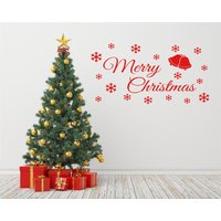 Merry Christmas, Wandkunst Aufkleber, Vinyl Moderner Transfer Merry Christmas, Wandkunst Aufkleber, Vinyl Moderner Transfer von TheWorldOfWallArt