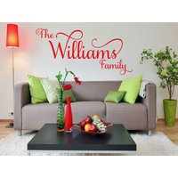 Personalisierter Familienname Wandkunst Aufkleber, Vinyl Moderner Spruch Transfer Personalisierter Familienname Wandkunst Aufkleber, Vinyl Moderner Spruch Transfer von TheWorldOfWallArt