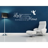 Wandbild Zitat "Because Some One We Love..." , Aufkleber, Modern Transfer, Aufkleber Wandbild Zitat "Because Some One We Love..." , Aufkleber, Modern Transfer, Aufkleber von TheWorldOfWallArt