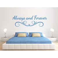 Wandspruch "Always & Forever" Aufkleber, Modern Transfer, Pvc Wandspruch "Always & Forever" Aufkleber, Modern Transfer, Pvc von TheWorldOfWallArt