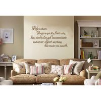 Wandspruch "Das Leben Ist Kurz, Verzeihe Schnell." Wandsticker, Modern Vinyl Transfer, Aufkleber Wandspruch "Das Leben Ist Kurz, Verzeihe Schnell." Wandsticker, Modern Vinyl Transfer, Aufkleber von TheWorldOfWallArt