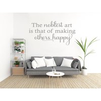 Wandspruch "Die Edelste Kunst...' Sticker, Vinyl Transfer Sticker Aufkleber Wandspruch "Die Edelste Kunst...' Sticker, Vinyl Transfer Sticker Aufkleber von TheWorldOfWallArt