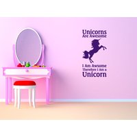 Wandtattoa, "Einhörnchen Sind Genial" Wandkunst Aufkleber, Vinyl Moderner Transfer, Dekoration Wandtattoa, "Einhörnchen Sind Genial" Wandkunst Aufkleber, Vinyl Moderner Transfer, Dekoration von TheWorldOfWallArt
