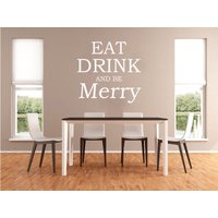 Eat Drink Be Merry Wandtattoo Küche Vinyl Kunst Aufkleber Eat Drink Be Merry Wandtattoo Küche Vinyl Kunst Aufkleber von TheWorldOfWallArt