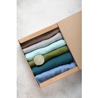 Reines Leinen Esszimmertischservietten | Mit Anpassbarer Box Bei Bedarf - 8 Servietten | Für Jede Ausgewählte Farbe, Größe A4 Reines Leinen Esszimmertischservietten | Mit Anpassbarer Box Bei Bedarf - 8 Servietten | Für Jede Ausgewählte Farbe, Größe A4 von TheZanHouse