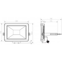 Theben LED-Strahler 30W 5600K 2100lm theLeda B30L weiß - 1020685 von Theben