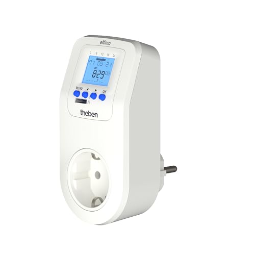 Theben 0200130 Eltimo 020 top3 - Digitale Steckdosenschaltuhr mit Wochenprogramm I Zeitschaltuhr I Timer I optionale App Programmierung via Bluetooth I Wochenschaltuhr Theben 0200130 Eltimo 020 top3 - Digitale Steckdosenschaltuhr mit Wochenprogramm I Zeitschaltuhr I Timer I optionale App Programmierung via Bluetooth I Wochenschaltuhr von Theben