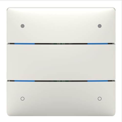 Theben 4800414 I LUXORliving iON4 I Tastsensor mit 4 Tasten in Weiß I Für KNX Smart-Home System LUXORliving I integrierter Temperatursensor I Taster I Schalten/Dimmen/Jalousie von Theben
