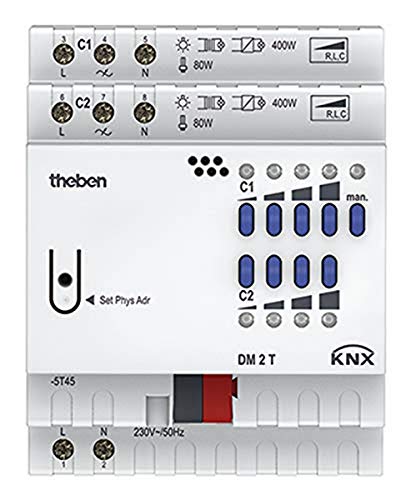Theben 4940270 - Dimmer Modul dm 2 t-knx 2 Kanäle fix2 Theben 4940270 - Dimmer Modul dm 2 t-knx 2 Kanäle fix2 von Theben