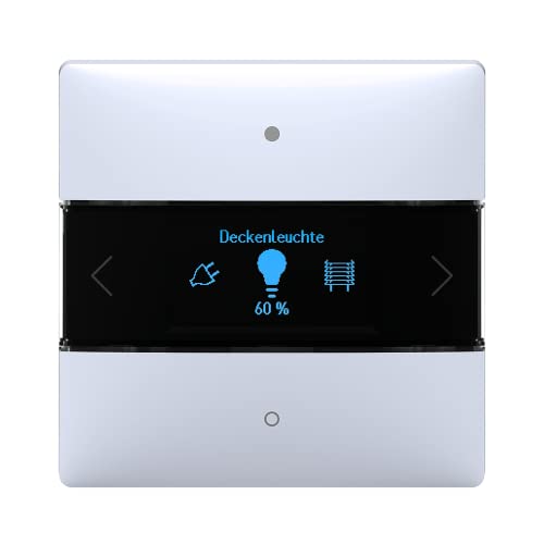 Theben 4969238 iON 108 KNX Raumkontroller mit integriertem Temperaturregler I Sichere Kommunikation durch KNX Data Secure I App Steuerung Bluetooth von Theben