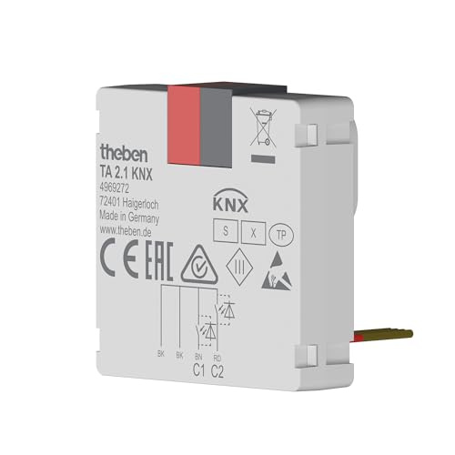 Theben 4969272 TA 2.1 KNX 2-fach Binäreingang-Tasterschnittstelle KNX TP, KNX Data Secure, Leitungslänge bis zu 30 m Theben 4969272 TA 2.1 KNX 2-fach Binäreingang-Tasterschnittstelle KNX TP, KNX Data Secure, Leitungslänge bis zu 30 m von Theben