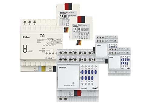 Theben 4990203 KNX Set 3 MIX - Spannungsversorgung - Schalt-/Jalousieaktor - Dimmaktor - Tasterschnittstelle von Theben