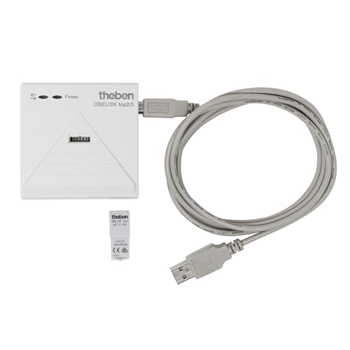 Theben 9070409 PC-Set OBELISK top 2/3 - Speicherkarte mit USB-Steckadapter I Windows kompatibel I Zur Programmierung und direkten Übertragung I Programmierset für Obelisk Software von Theben