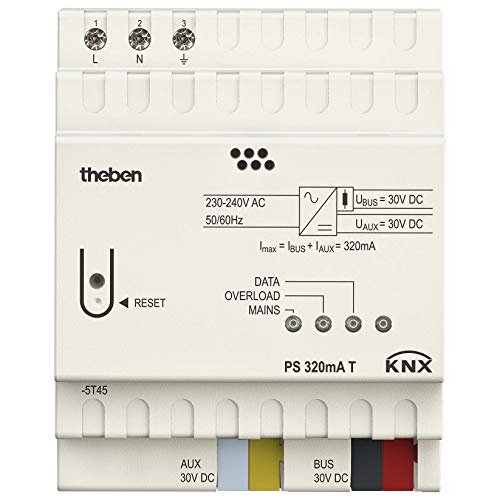 Theben 9070957 PS 320 mA T KNX zur Spannungsversorgung und Überwachung der KNX-Systemspannung Theben 9070957 PS 320 mA T KNX zur Spannungsversorgung und Überwachung der KNX-Systemspannung von Theben