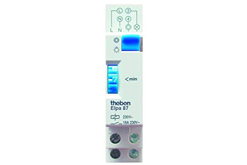 Theben ELPA 87 - Treppenlichtzeitschalter, DIN-Schiene, elektromechanisch, Timer (0870002) - Reimport-Version ohne deutschen Support von Theben