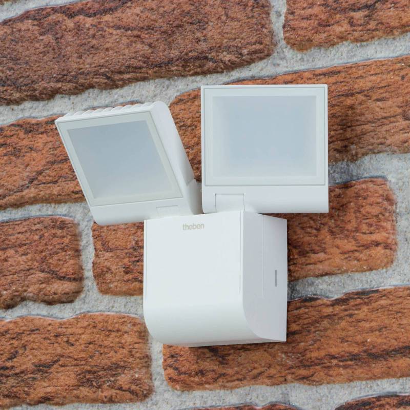Theben LED-Außenwandleuchte theLeda S17-100L, weiß, 2-flg. von Theben