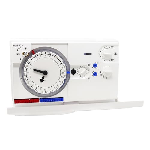 Theben 7220030 RAM 722 (Ramses) - analoges Uhrenthermostat mit Tages- und Wochenprogramm, Raumtemperaturregler, Raumregler, Thermostat Theben 7220030 RAM 722 (Ramses) - analoges Uhrenthermostat mit Tages- und Wochenprogramm, Raumtemperaturregler, Raumregler, Thermostat von Theben