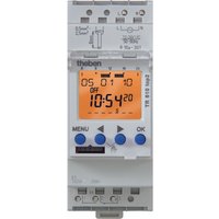 Theben Zeitschaltuhr digital 1-Kanal REG 7Tag 2TE TR 610 top2 24V - 6104100 von Theben