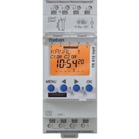 Theben Zeitschaltuhr digital 2-Kanal REG 7Tag 2TE TR 612 top2 24V - 6124100 von Theben