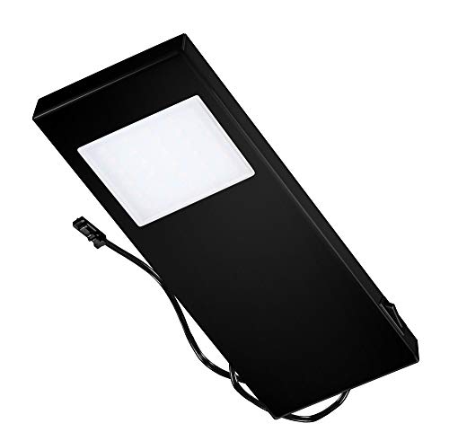 Thebo LED 91 Tadeo 3 in SCHWARZ - Einzelleuchte mit Hauptschalter/Unterbauleuchten/Oberschrankleuchten von Thebo