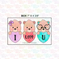 Bären Ausstechform Set, Valentinstag, Ausstecher Bär Bären Ausstechform Set, Valentinstag, Ausstecher Bär von S4UCCUTTERS