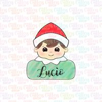 Elfie Plakette Ausstechform, Weihnachten Fondant Ausstechform Elfie Plakette Ausstechform, Weihnachten Fondant Ausstechform von S4UCCUTTERS