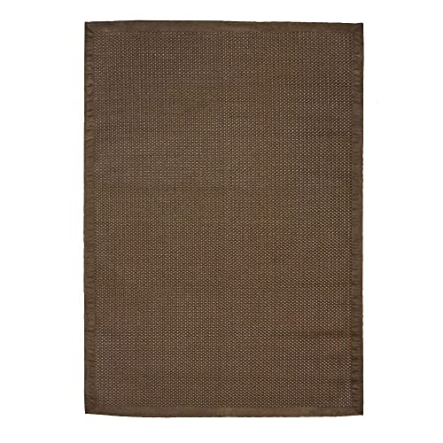 THE DECO FACTORY Straw Teppich, geflochten, für Innen- und Außenbereich, Braun, 120 x 170 cm von Thedecofactory