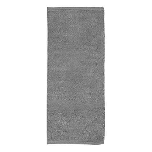 Teppich, Baumwolle, extra weich, 50 x 120 cm, Grau von Thedecofactory