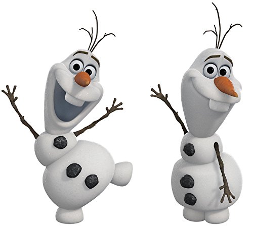 Thedecofactory Sticker Disney Frozen Olaf RoomMates repositionierbar (25 Sticker) - Kinder - Stil: Kinder von Thedecofactory