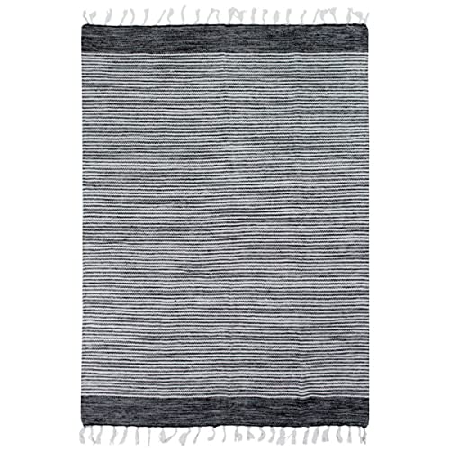 Thedecofactory Teppich Streifen 160x230cm schwarz/grau/weiß von Thedecofactory