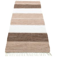 THEKO Läufer "Stripe Cotton", rechteckig, 5 mm Höhe, Handweb Flachgewebe, reine Baumwolle, handgewebt, mit Fransen von Theko