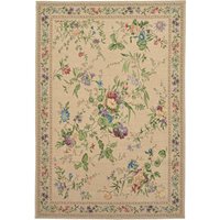 THEKO Teppich "Flomi Sagrini", rechteckig, 4 mm Höhe, Flachgewebe, Pastell-Farben, Blumen Design von Theko
