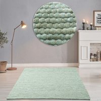 THEKO Wollteppich "Alpen" rechteckig 12 mm Höhe handgewebter Wendeteppich, meliert, reine Wolle, Wohnzimmer THEKO Wollteppich "Alpen" rechteckig 12 mm Höhe handgewebter Wendeteppich, meliert, reine Wolle, Wohnzimmer von Theko