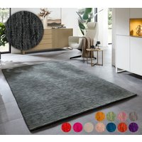 THEKO Wollteppich "Holi" rechteckig 13 mm Höhe Uni-Farben, leicht meliert, reine Wolle, handgewebt mit Knüpfoptik THEKO Wollteppich "Holi" rechteckig 13 mm Höhe Uni-Farben, leicht meliert, reine Wolle, handgewebt mit Knüpfoptik von Theko