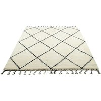 THEKO Wollteppich "MARMOUCHA 05" rechteckig 24 mm Höhe reine Wolle, Rauten Design, mit Fransen, auch als Läufer THEKO Wollteppich "MARMOUCHA 05" rechteckig 24 mm Höhe reine Wolle, Rauten Design, mit Fransen, auch als Läufer von Theko