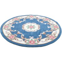 THEKO Teppich "Ming" rund 14 mm Höhe hochwertiges Acrylgarn, ideal im Wohnzimmer & Schlafzimmer von Theko