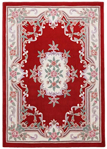 Teppich aus 100% Polyacryl; handgetuftet | Größe: 60 x 90 cm; Farbe: Rot | THEKO die markenteppiche - Ming von Theko