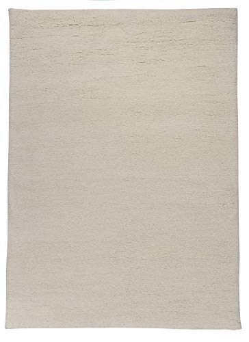 Theko | Berber Teppich aus 100% Schurwolle aus Marokko | nachhaltig & robust | handgeknüpft | Farbe: Weiß | 250x350 cm von Theko