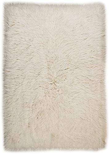 Theko | Flokati Teppich aus 100% Schurwolle nachhaltiger Teppich FLOKOS 2450 | handgewebt | Farbe: Natur | 60x90 cm Theko | Flokati Teppich aus 100% Schurwolle nachhaltiger Teppich FLOKOS 2450 | handgewebt | Farbe: Natur | 60x90 cm von Theko