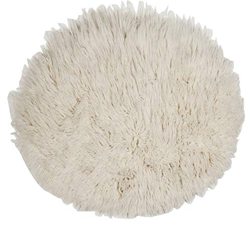 Theko | Runder Flokati Teppich aus 100% Schurwolle nachhaltiger Teppich FLOKOS 1250 | handgewebt | Farbe: Natur | 100 cm Theko | Runder Flokati Teppich aus 100% Schurwolle nachhaltiger Teppich FLOKOS 1250 | handgewebt | Farbe: Natur | 100 cm von Theko