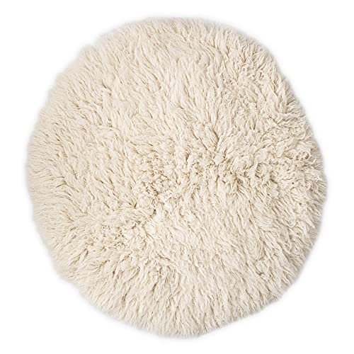 Theko | Runder Flokati Teppich aus 100% Schurwolle nachhaltiger Teppich FLOKOS XXL | handgewebt | Farbe: Natur | 140 cm Theko | Runder Flokati Teppich aus 100% Schurwolle nachhaltiger Teppich FLOKOS XXL | handgewebt | Farbe: Natur | 140 cm von Theko