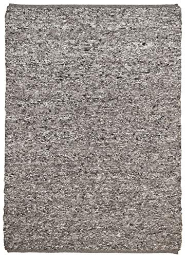Zeitloser Naturteppich aus 100% nachhaltiger Schurwolle; handgewebt und beidseitig verwendbar | 90 x 160 cm; Farbe: Grau Multi | THEKO die markenteppiche - BERBERINA SUPER von Theko