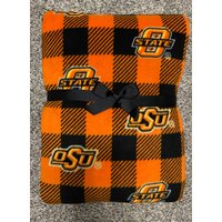 Oklahoma State Cowboys No Sew Fleece-Decke, Football Decke, Wurfdecke, Osu-Fußballdecke, Osu-Überwurf von Theloveofthree