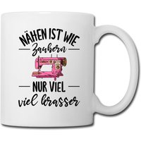 Nähen Tasse | Geschenkidee Geschenk Ist Wie Zaubern Nur Viel Krasser Lustig von ThembaUndThando