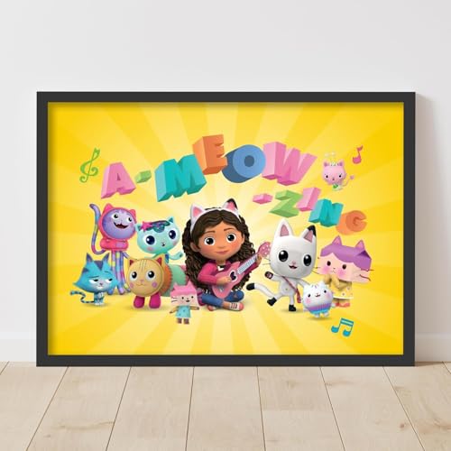 Themed Gabby's Dollhouse Print – A Meow Zing Poster Kinder Wandkunst (42 cm x 59,4 cm – A2) von Themed