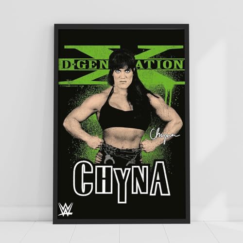 Themed WWE Print – D-Generation X Chyna Poster Wrestling Wandkunst (21 cm x 29,7 cm – A4) von Themed