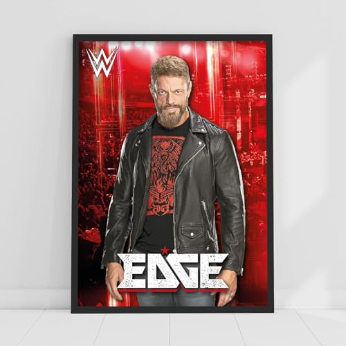 Themed WWE Print – Edge Crowd Poster Wrestling Wandkunst (A3-29,7 x 42 cm) von Themed