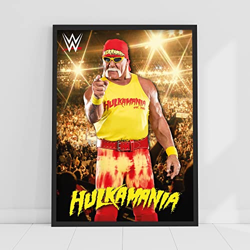 Themed WWE Print – Hulk Hogan Crowd Poster Wrestling Wandkunst (A3-29,7 x 42 cm) von Themed