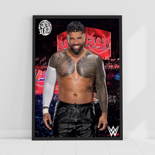 Themed WWE Print – Jey Uso Crowd Poster Wrestling Wandkunst (29,7 cm x 42 cm – A3) von Themed